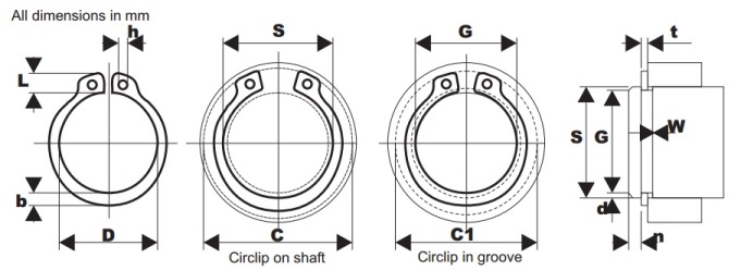 External Circlips